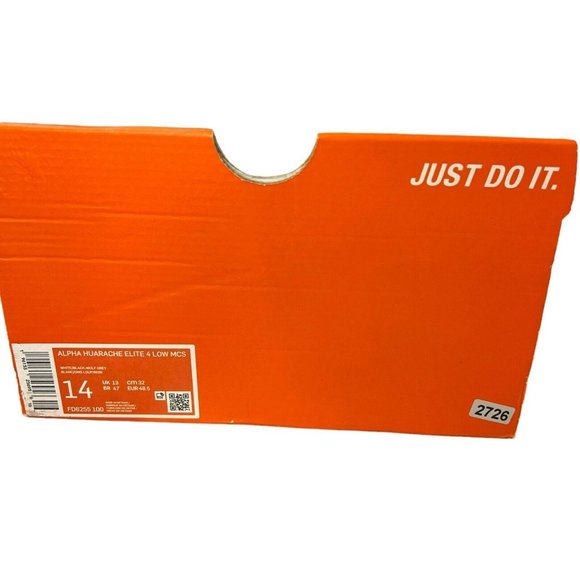 Nike Alpha Huarache Elite 4 Low Baseball Cleats White FD6255-100‎ Men’s Size 14 main image 5